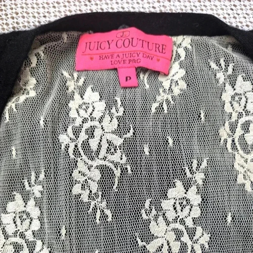 Vintage Juicy Couture Cashmere Lace Cardigan